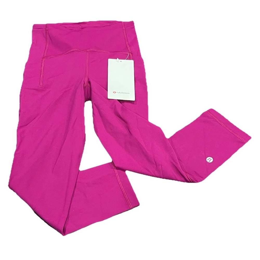 Lululemon Swift Speed High Rise Crop 21" Athletic Tight Wild Berry Size 2 NWT